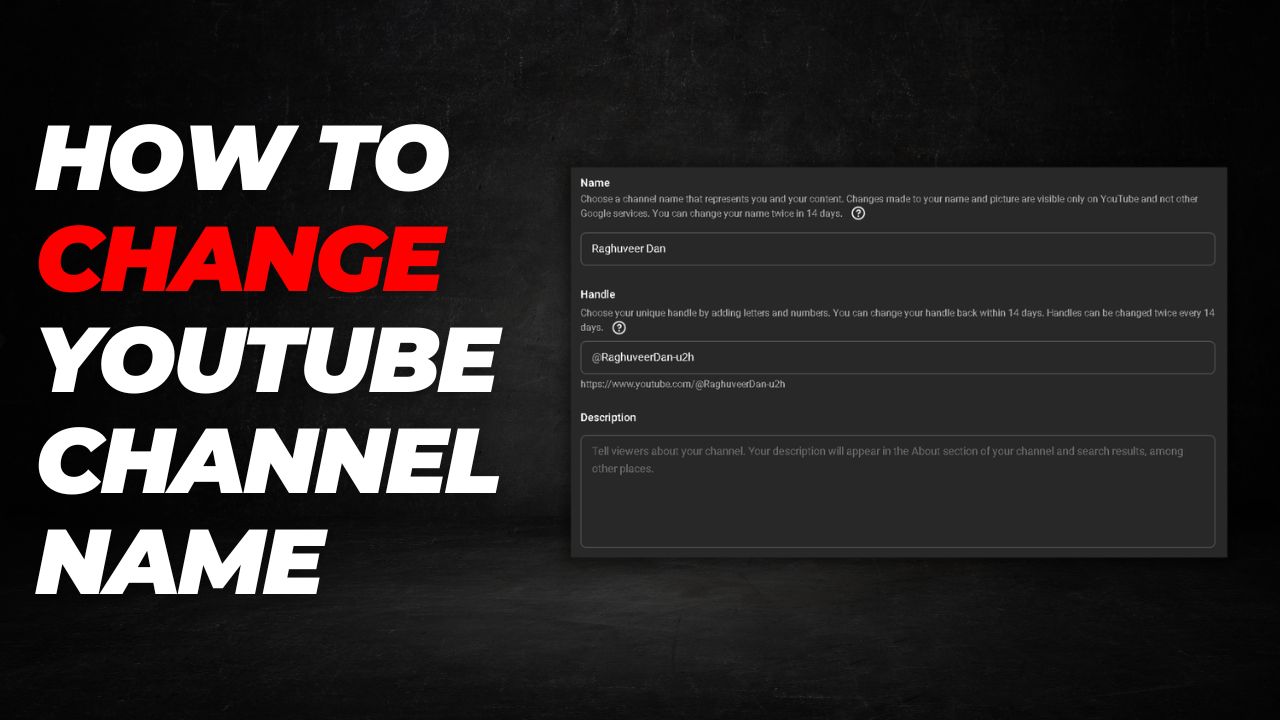 How to Change YouTube Channel Name