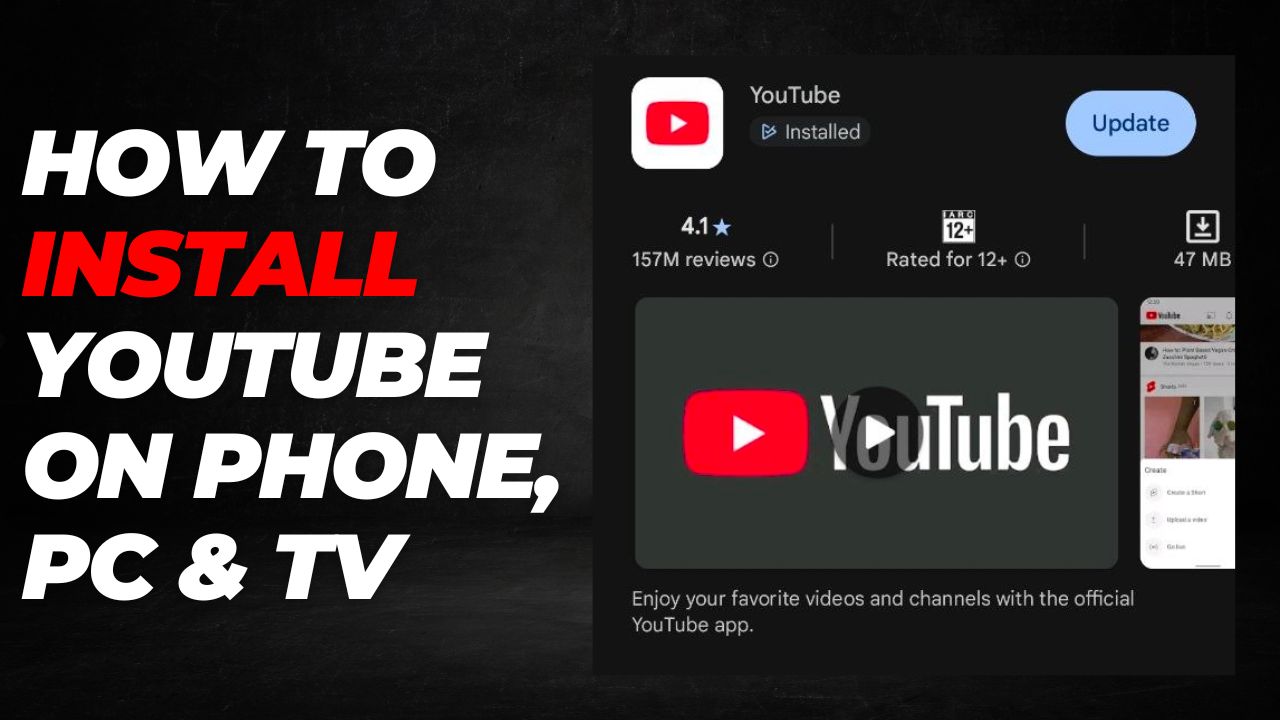 How to Install YouTube