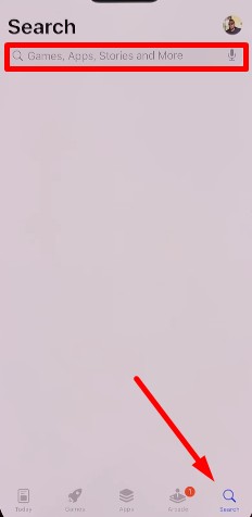 click search icon