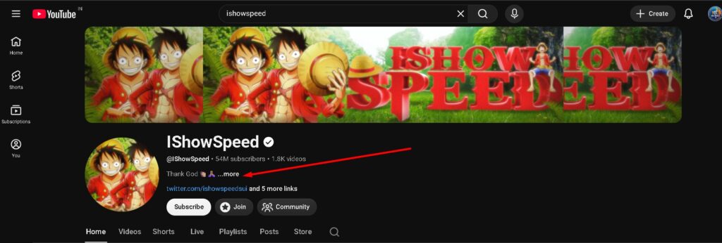 click on more option